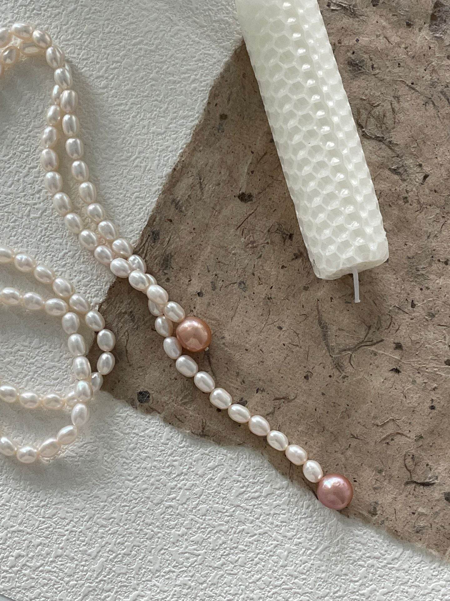Candy Drop Long Pearl Necklace - SOLIS