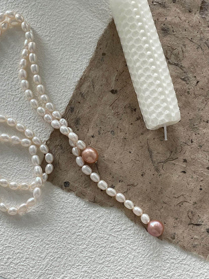 Candy Drop Long Pearl Necklace - SOLIS