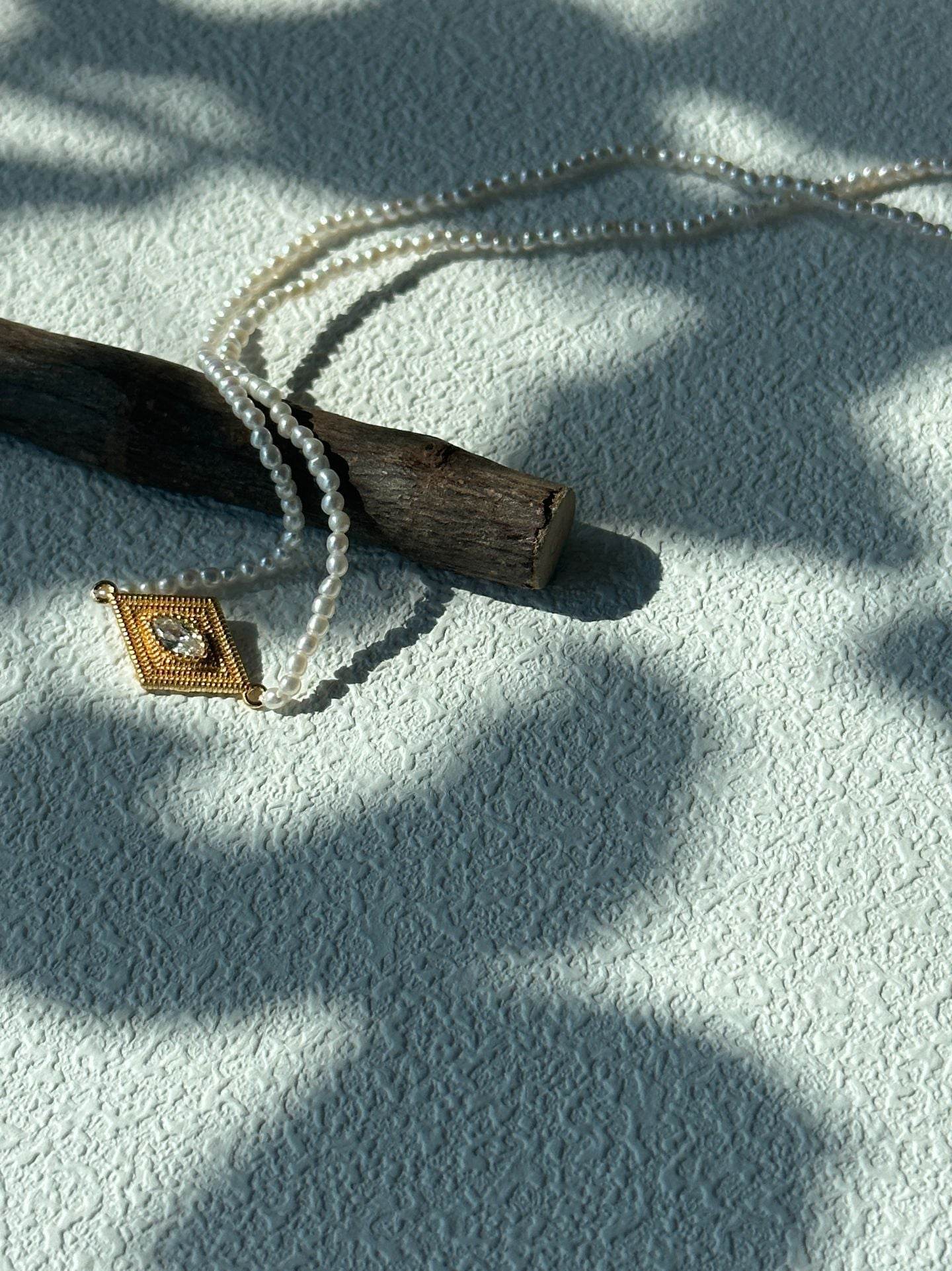 Greek Eye – Pearl Beaded Necklace - SOLIS