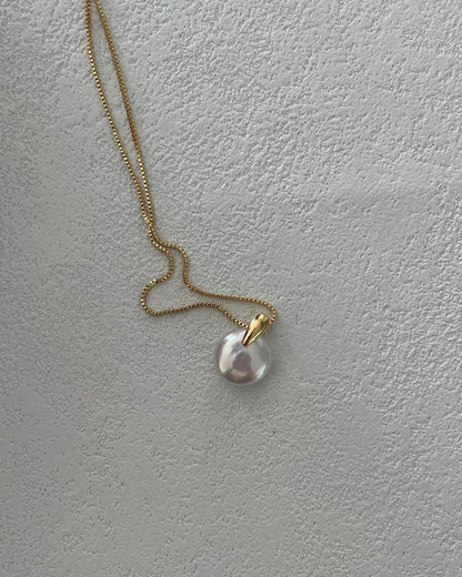 The Drop of Stillness – 14K Gold-Filled Pearl Necklace - SOLIS