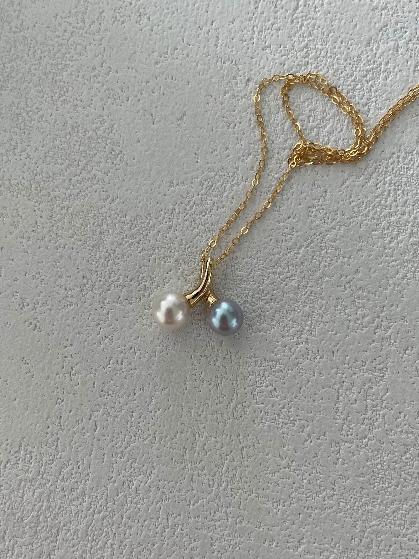 Cherry Duo – Pearl Necklace - SOLIS