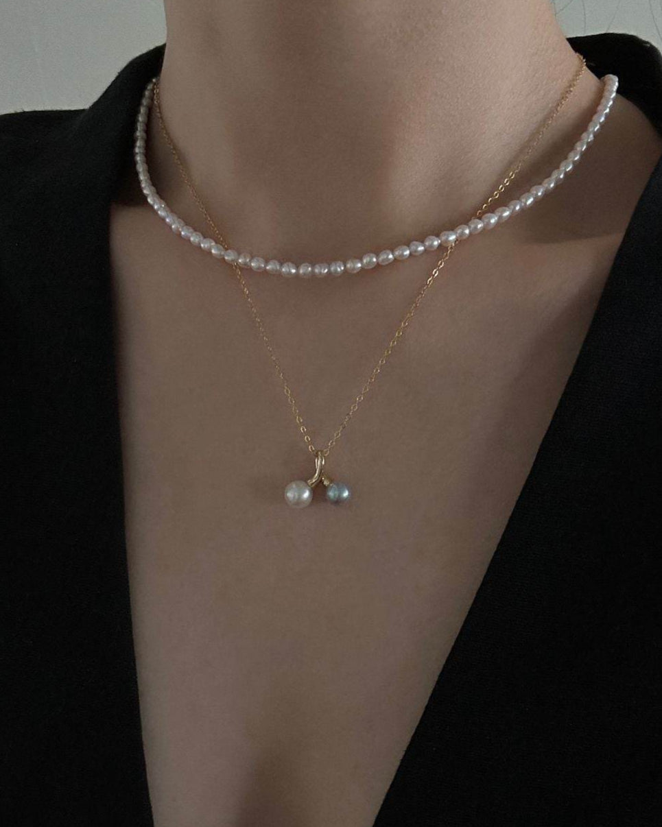 Cherry Duo – Pearl Necklace - SOLIS