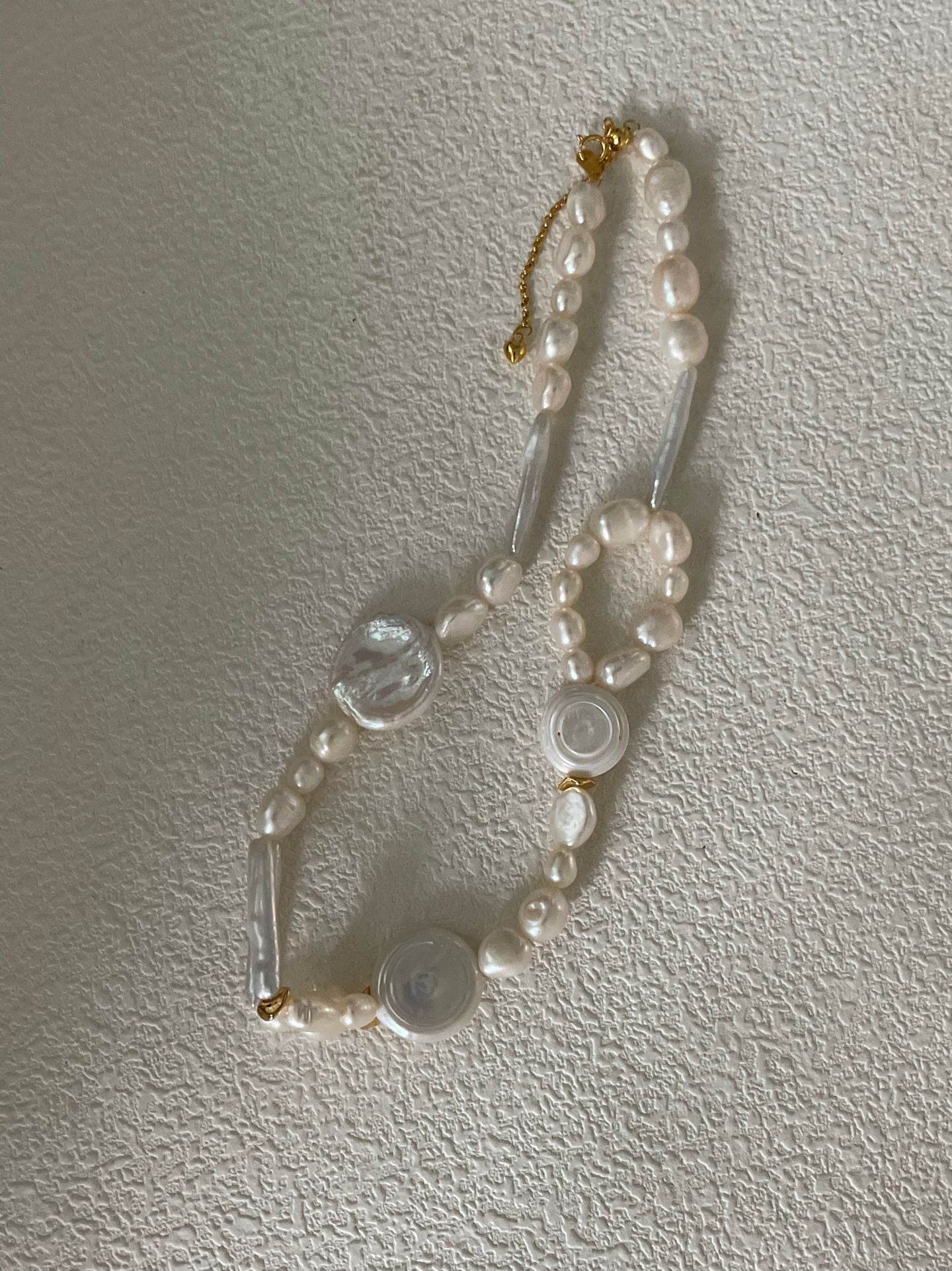 Celeste · Baroque Pearl Statement Necklace - SOLIS