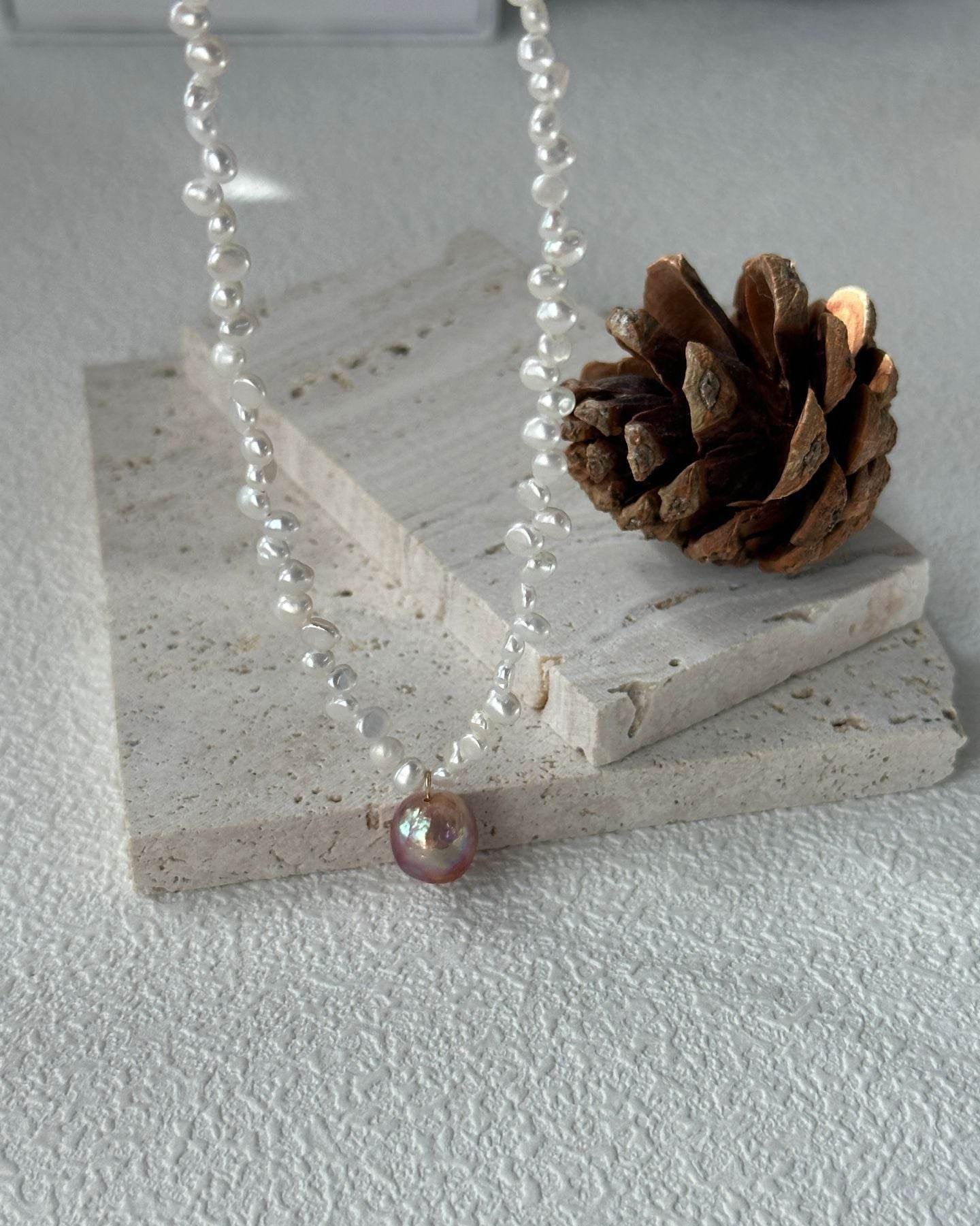 Fairycore Pearl Drop Necklace - SOLIS