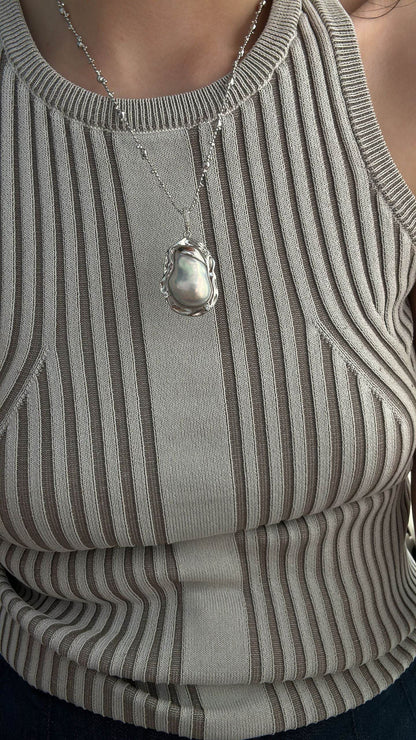 Private Treasures · Ocean Baroque Pearl Pendant · One of a Kind - SOLIS