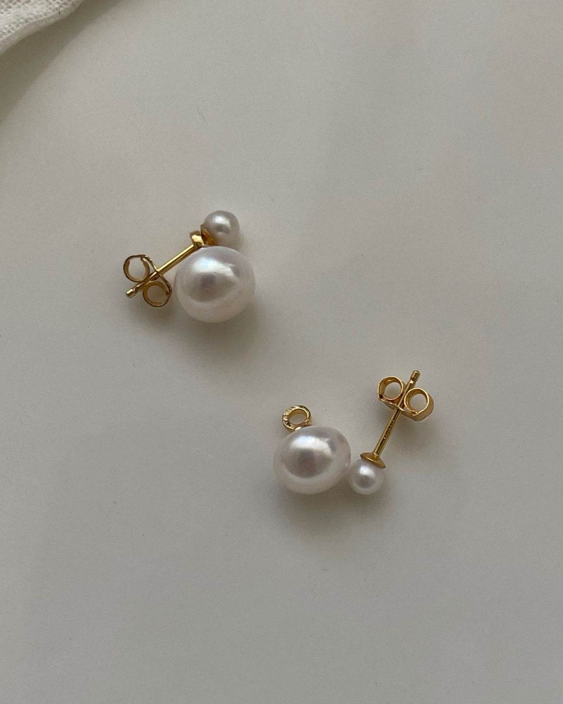 Double Pearl Earrings - SOLIS