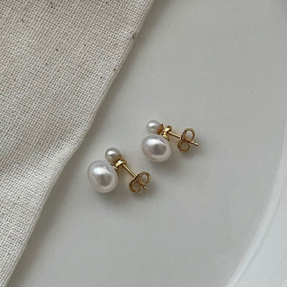 Double Pearl Earrings - SOLIS
