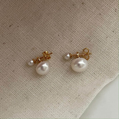 Double Pearl Earrings - SOLIS