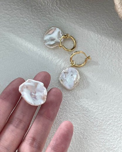 Bloom Form Originals - Pearl Hoops - SOLIS