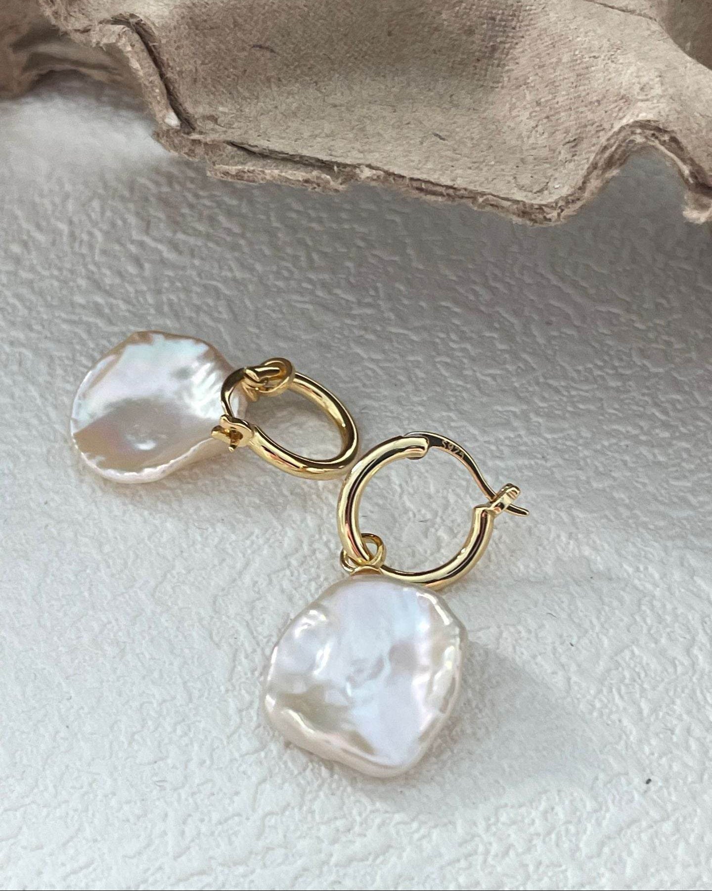 Bloom Form Originals - Pearl Hoops - SOLIS