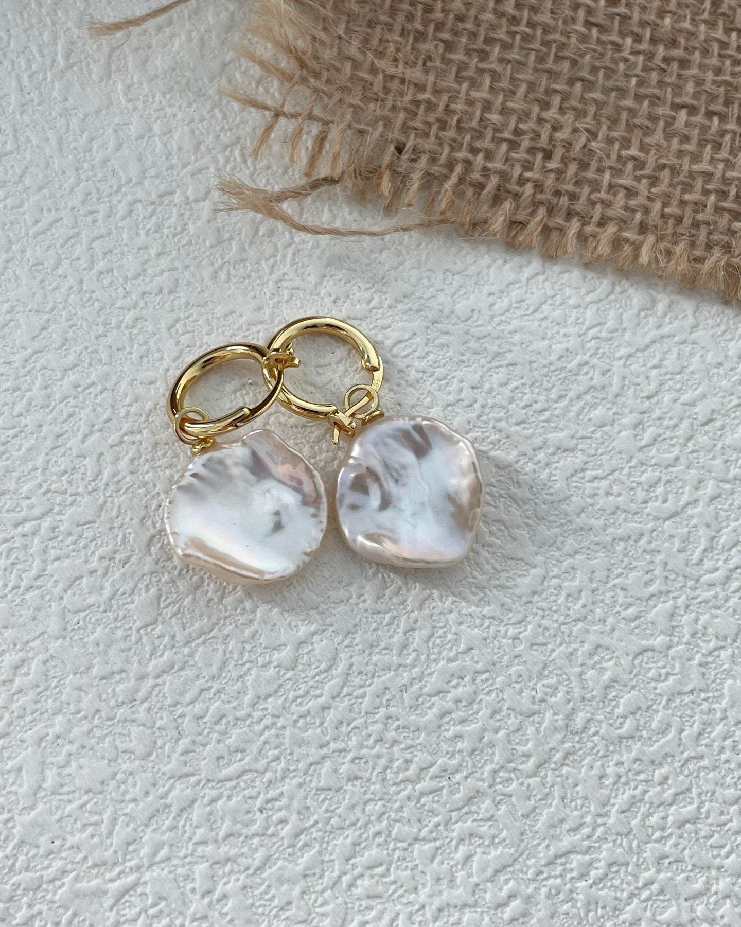 Bloom Form Originals - Pearl Hoops - SOLIS