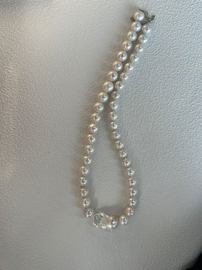Baroque Freshwater Pearl Necklace (Sterling Silver)