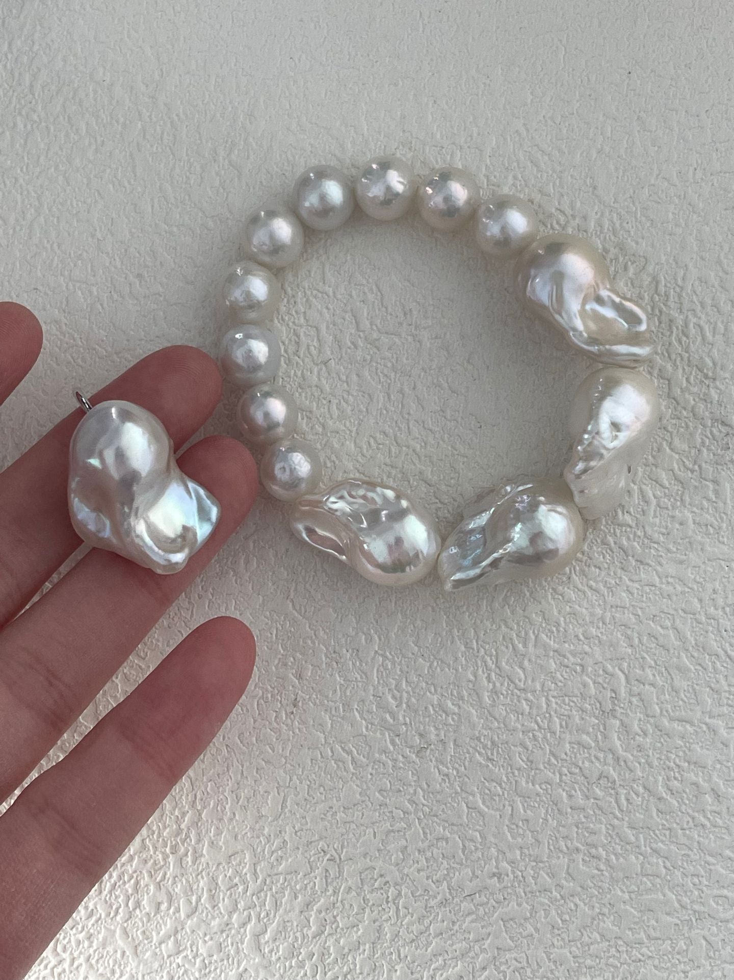Baroque Freshwater Pearl Bracelet (Sterling Silver)