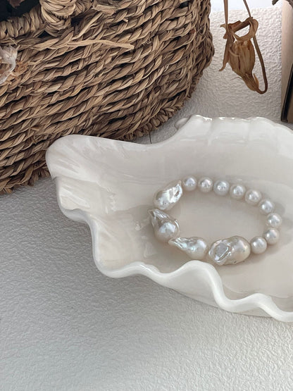 Baroque Freshwater Pearl Bracelet (Sterling Silver)