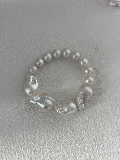 Baroque Freshwater Pearl Bracelet (Sterling Silver)