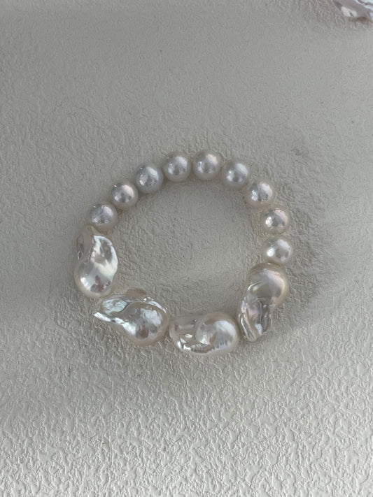 Baroque Freshwater Pearl Bracelet (Sterling Silver)