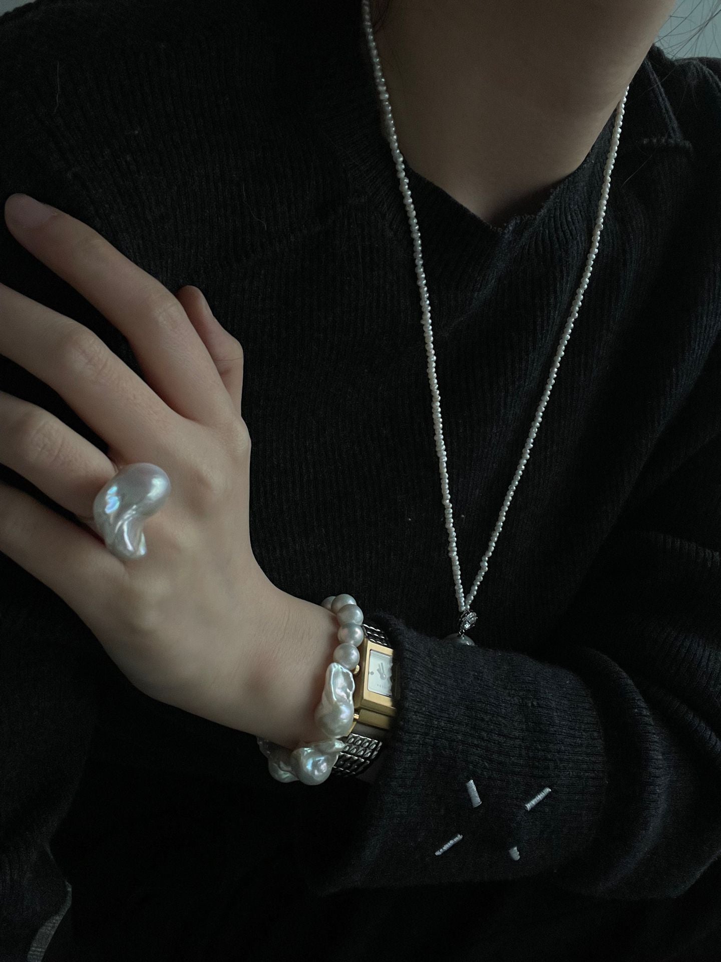 Baroque Freshwater Pearl Bracelet (Sterling Silver)