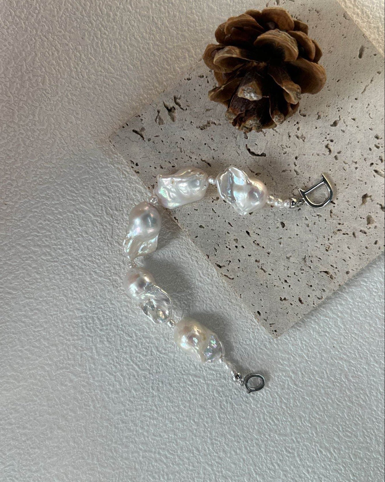 Baroque Freshwater Pearl Bracelet with Seed Pearl Spacers&nbsp; - SOLIS