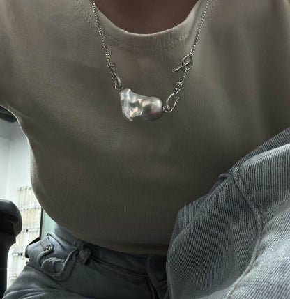 Private Treasures · Baroque Pearl Cuban Necklace - SOLIS