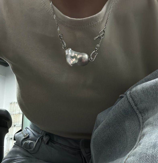 Private Treasures · Baroque Pearl Cuban Necklace - SOLIS