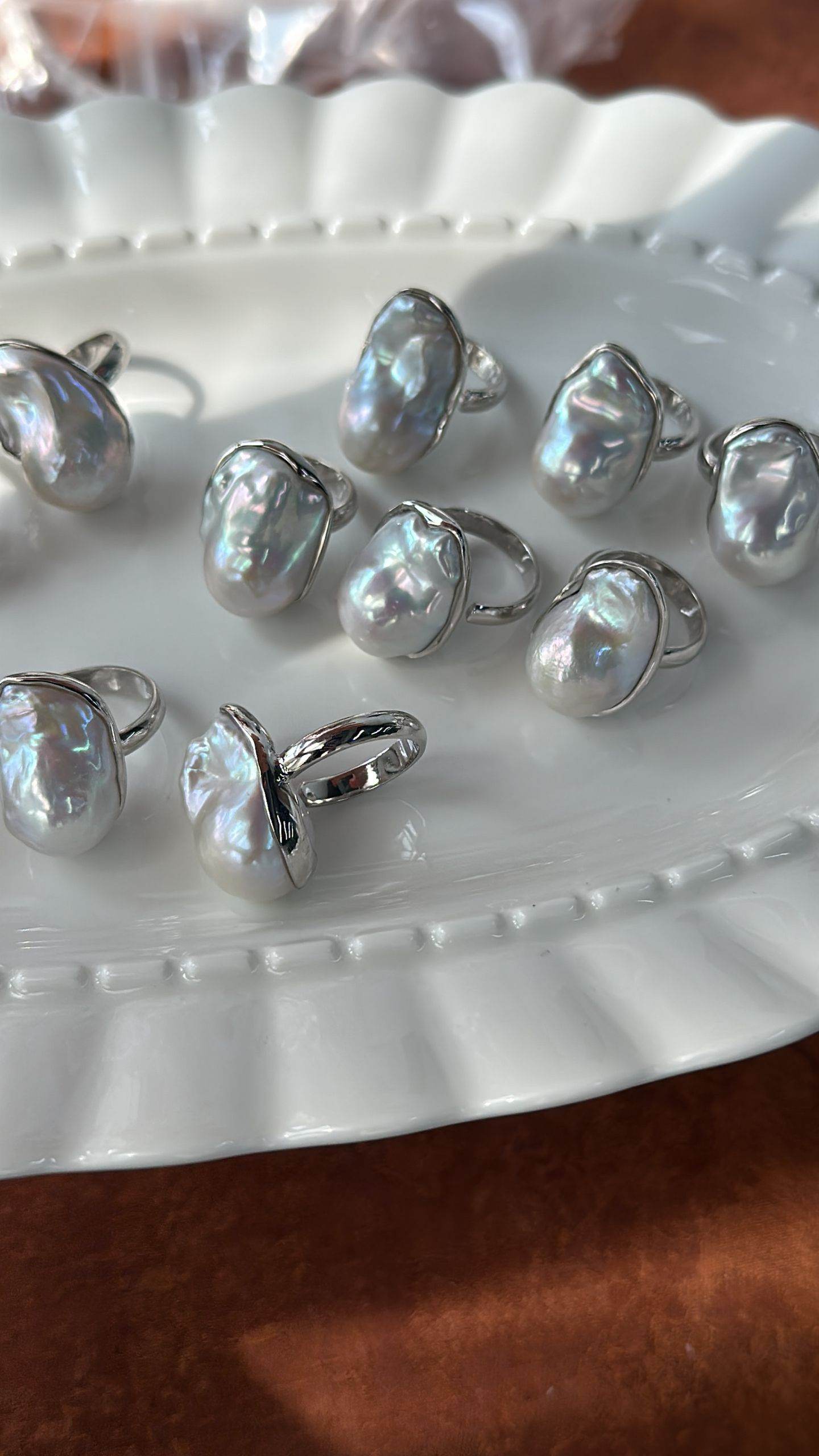 Private Treasures · Baroque Pearl Open Ring - SOLIS