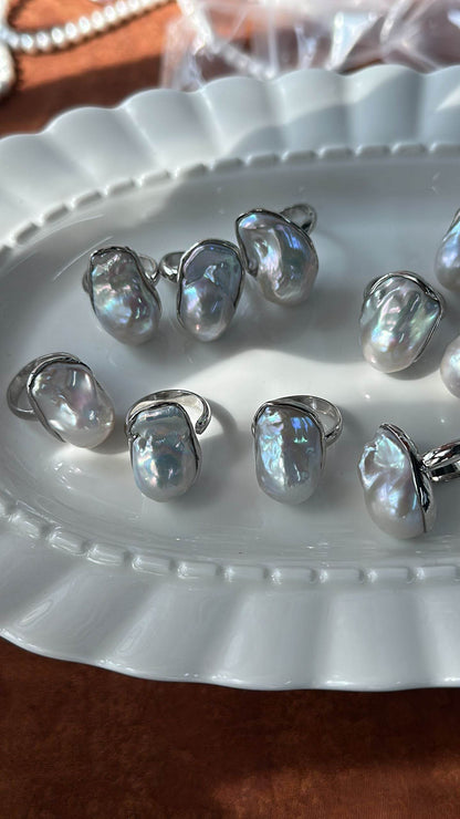 Private Treasures · Baroque Pearl Open Ring - SOLIS