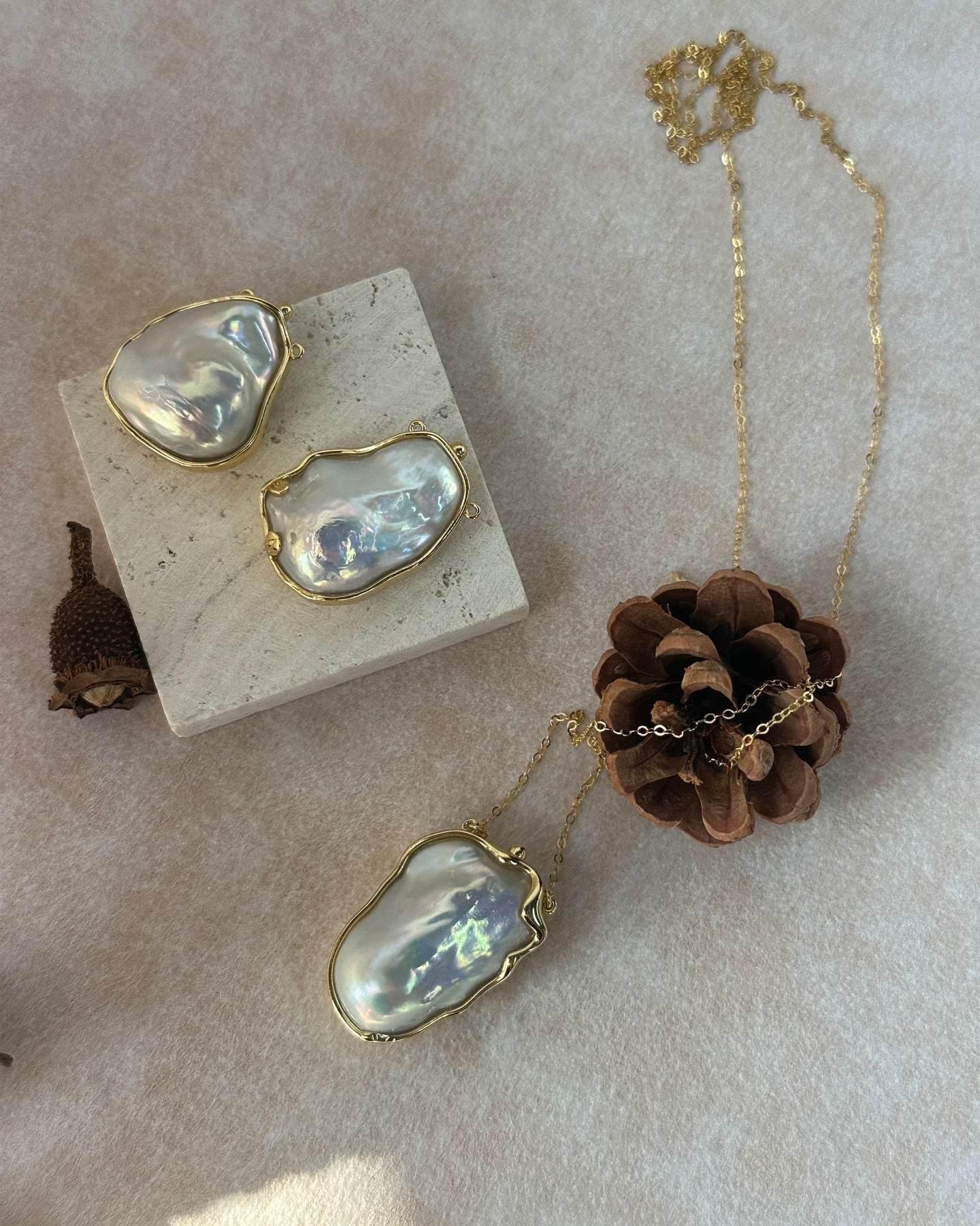 Baroque Stone Necklace - SOLIS MOOD