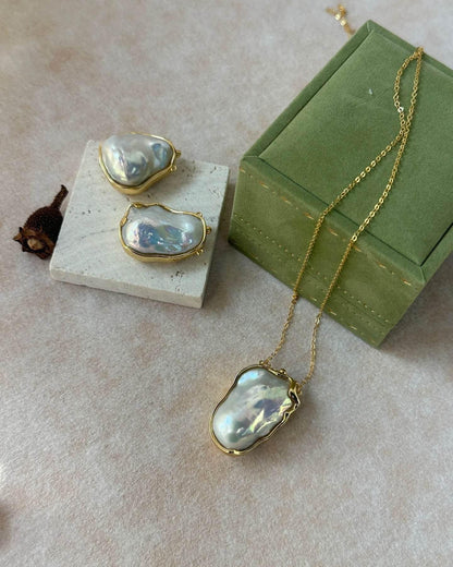 Baroque Stone Necklace - SOLIS MOOD