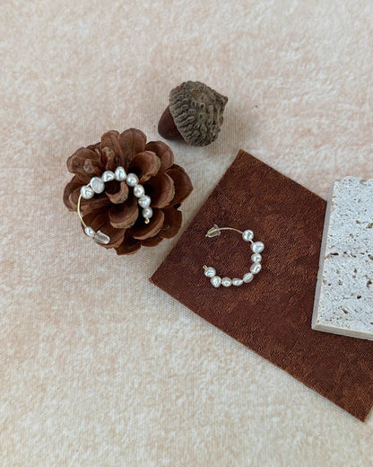 Mini Pearl Thread Earrings - SOLIS