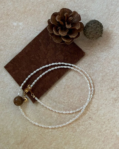 Huanghuali Mini Pearl Necklace - SOLIS MOOD