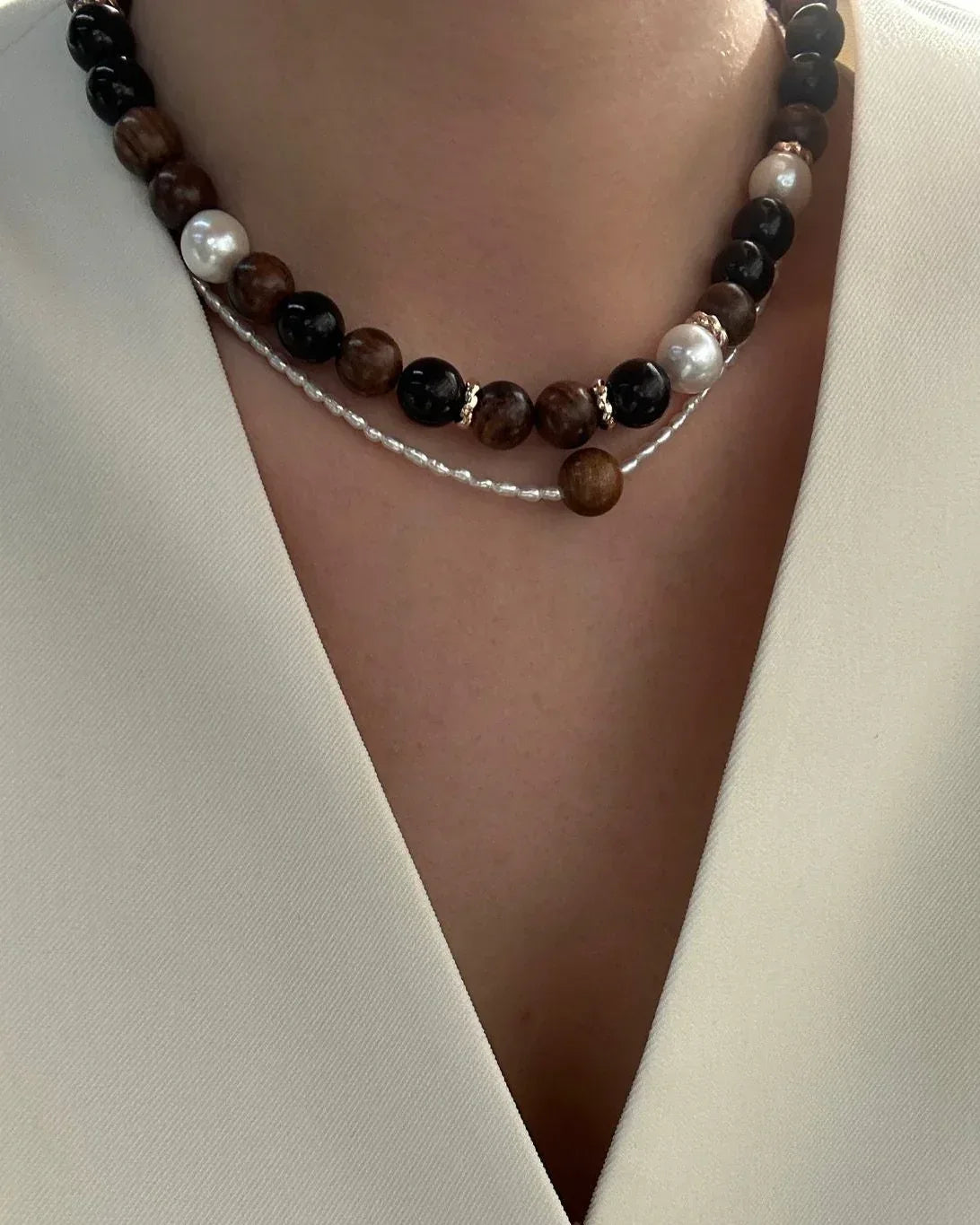 Huanghuali Mini Pearl Necklace - SOLIS MOOD