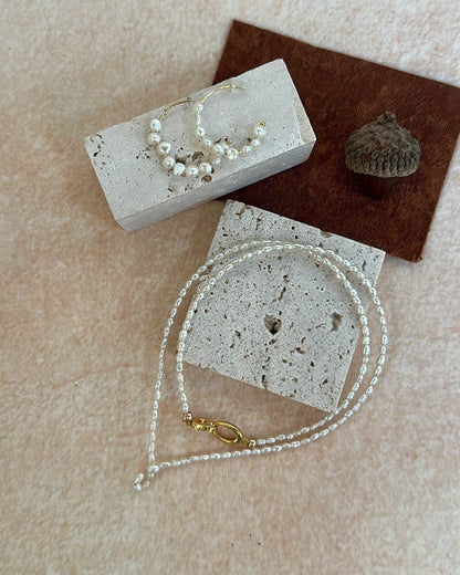 Mini Pearl Beam Necklace - SOLIS