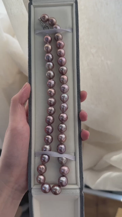 Private Treasures ·Metallic Plum Edison Necklace