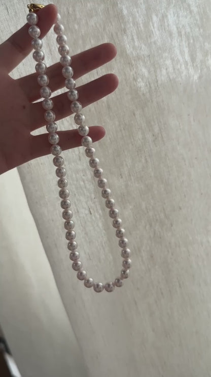 Private Treasures ·Akoya Pearl Necklace – 7.5–8mm Flawless Luster