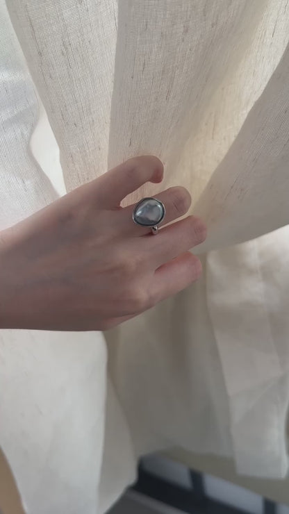 Private Treasures・Tahitian Pearl Statement Ring – One of a Kind