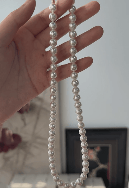 Private Treasures ·Akoya Pearl Necklace – 7.5–8mm Flawless Luster - SOLIS